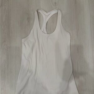 Lululemon Athletica Cream Racerback Tank Top